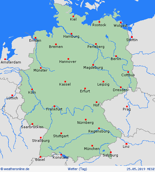 übersicht  Deutschland Vorhersagekarten