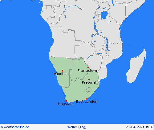 übersicht  Afrika Vorhersagekarten