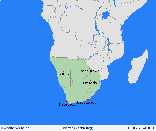 übersicht  Afrika Vorhersagekarten