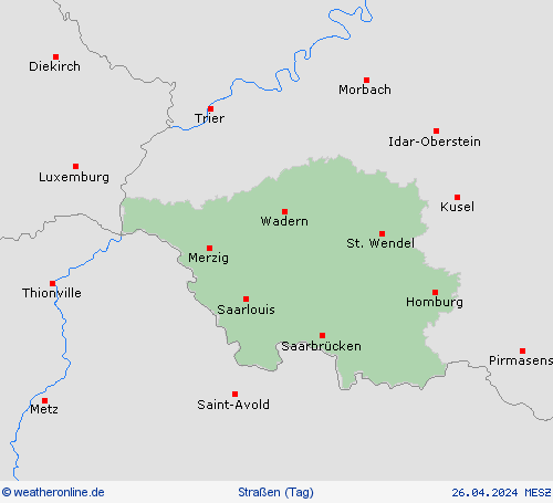 straßenwetter  Deutschland Vorhersagekarten