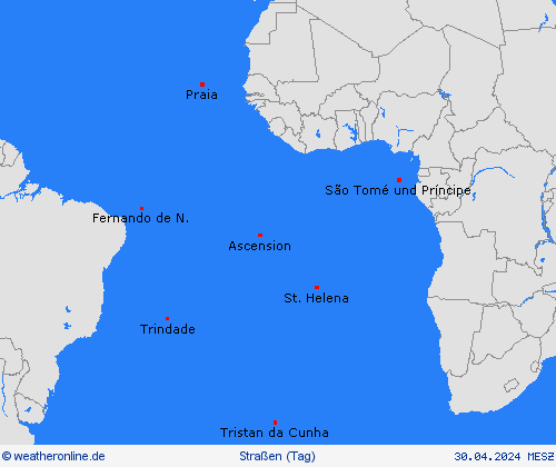 straßenwetter  Afrika Vorhersagekarten