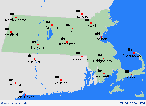 webcam Massachusetts Nordamerika Vorhersagekarten