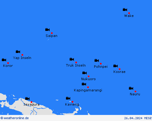 webcam Nauru Ozeanien Vorhersagekarten