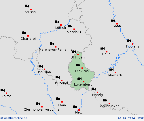 webcam Luxemburg Europa Vorhersagekarten