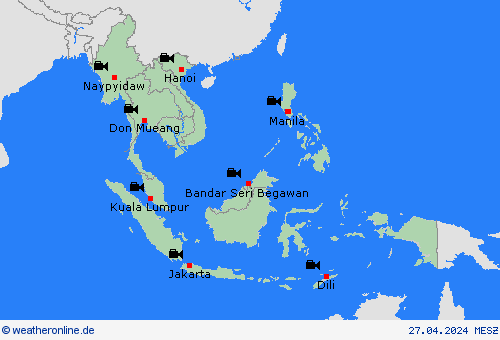 webcam  Asien Vorhersagekarten