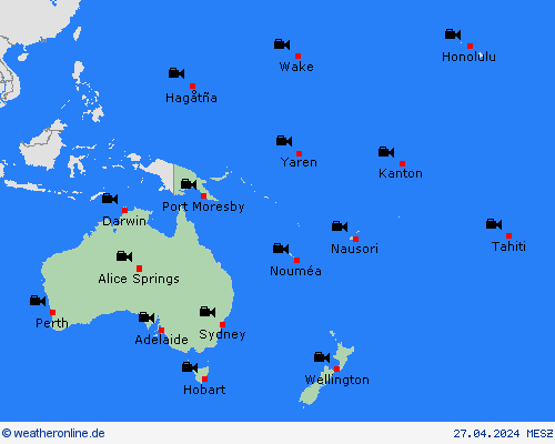 webcam  Ozeanien Vorhersagekarten