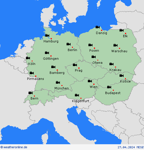 webcam  Deutschland Vorhersagekarten