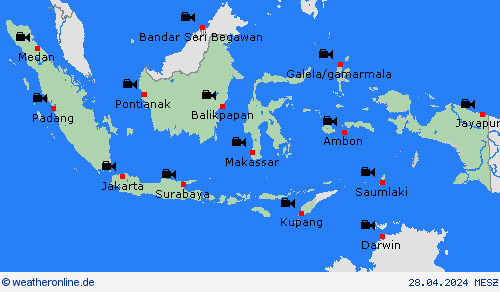 webcam Indonesien Nordamerika Vorhersagekarten