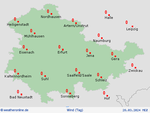 wind  Deutschland Vorhersagekarten
