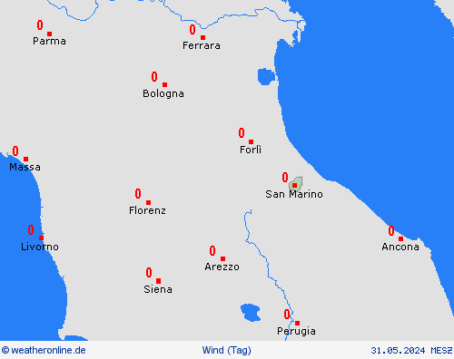 wind San Marino Europa Vorhersagekarten